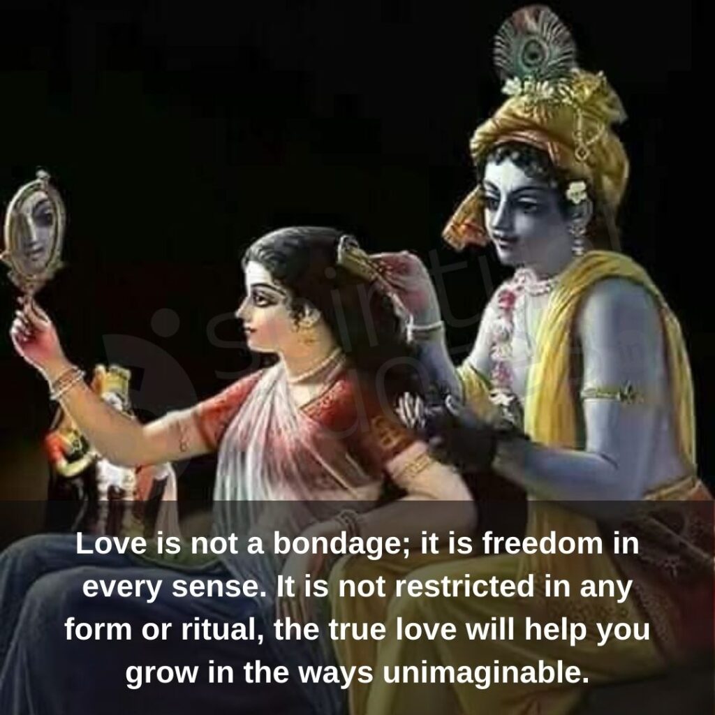 Krishna Radhe quotes on freedom