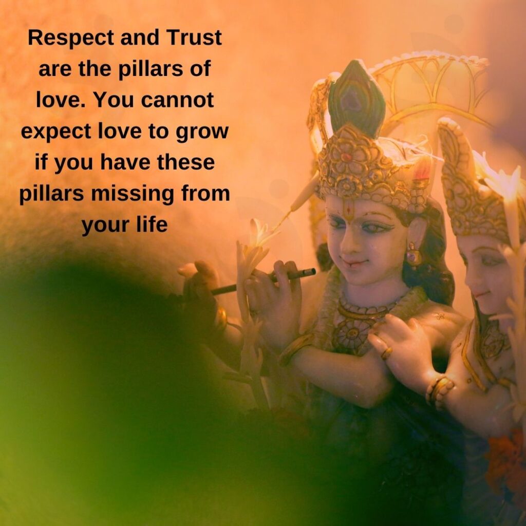 Krishna Radhe quotes on respect