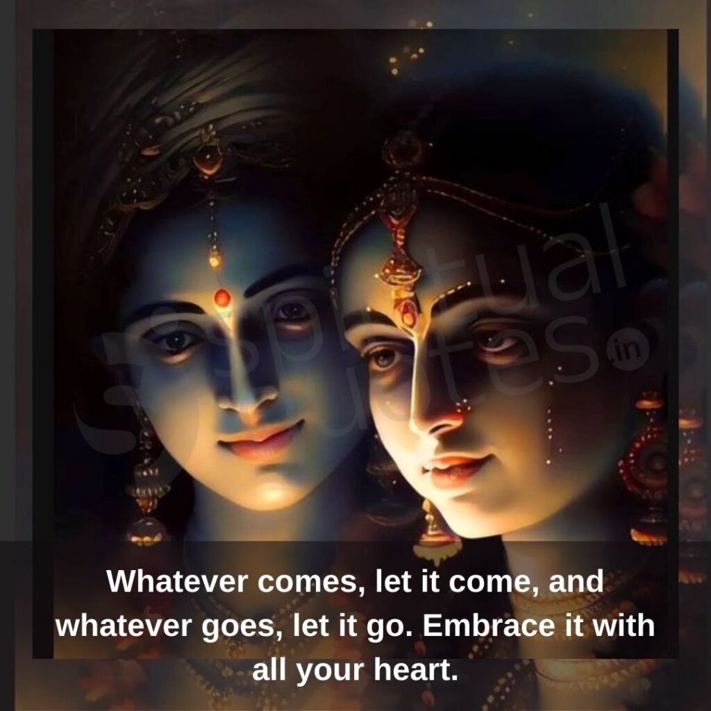 Krishna Radhe quotes on heart