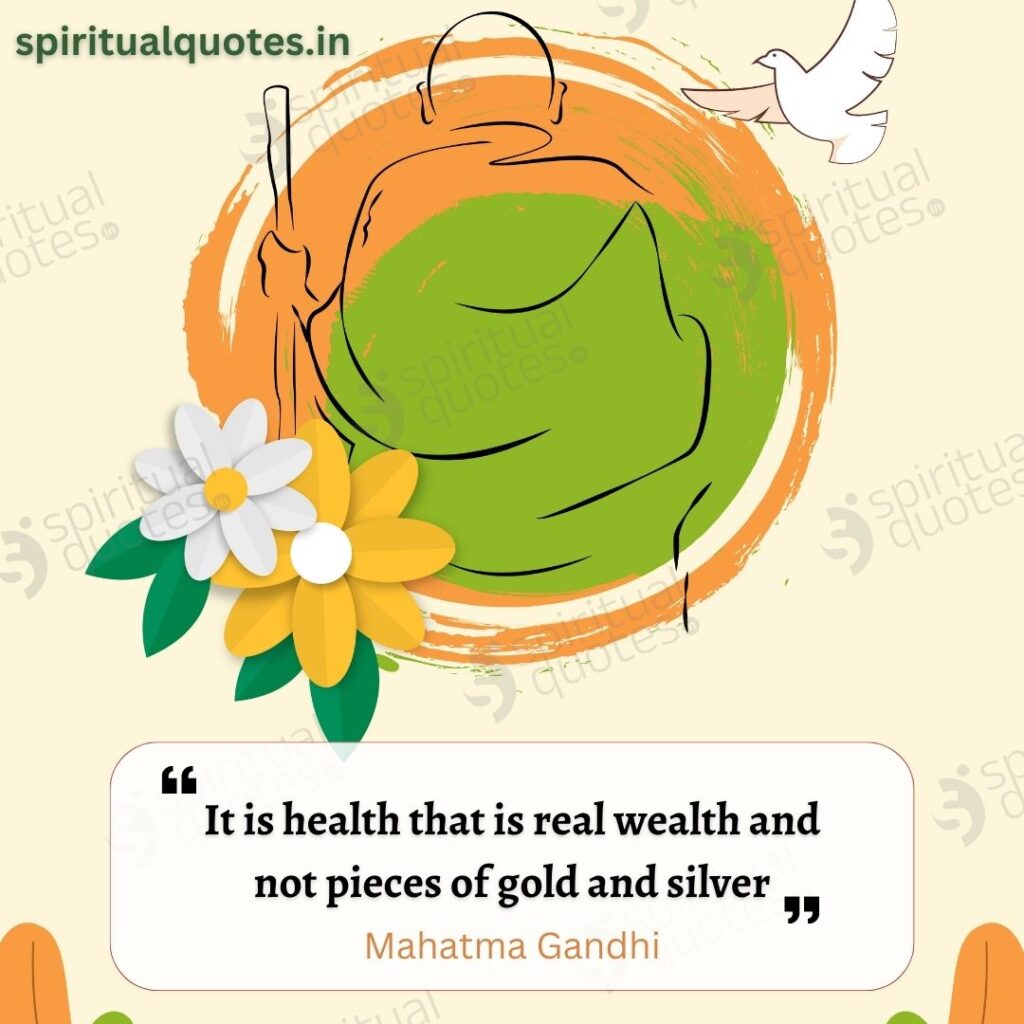 mahatma gandhi quotes on health