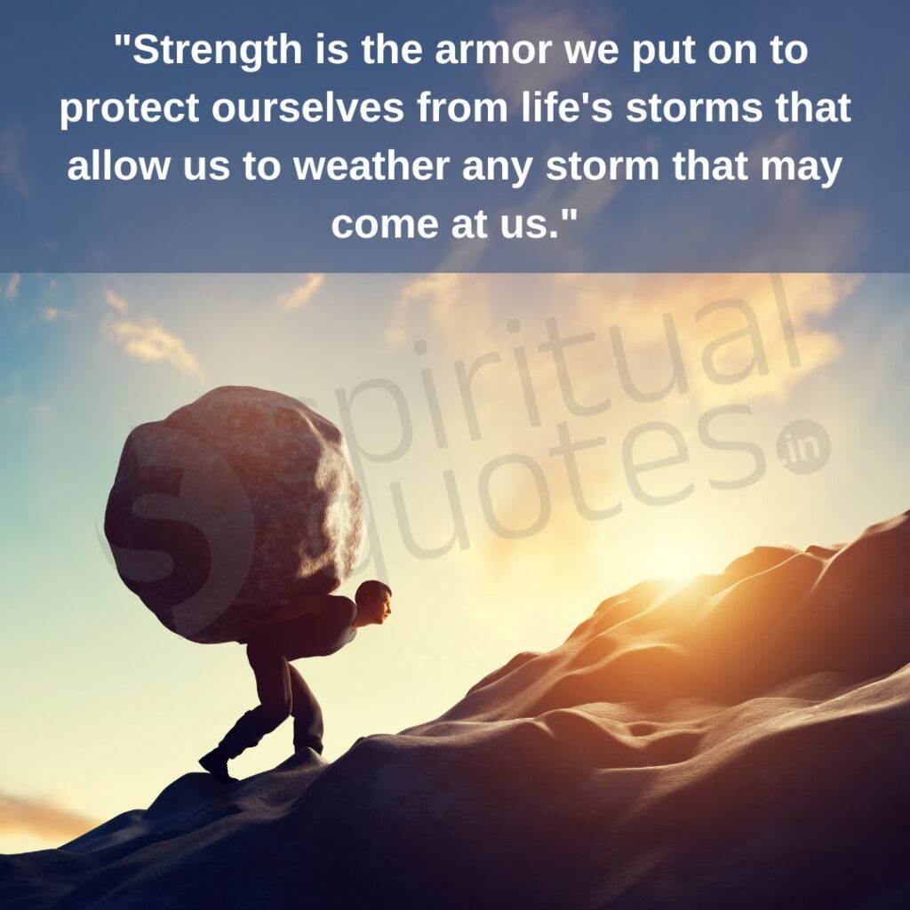 god quote on strength in life
