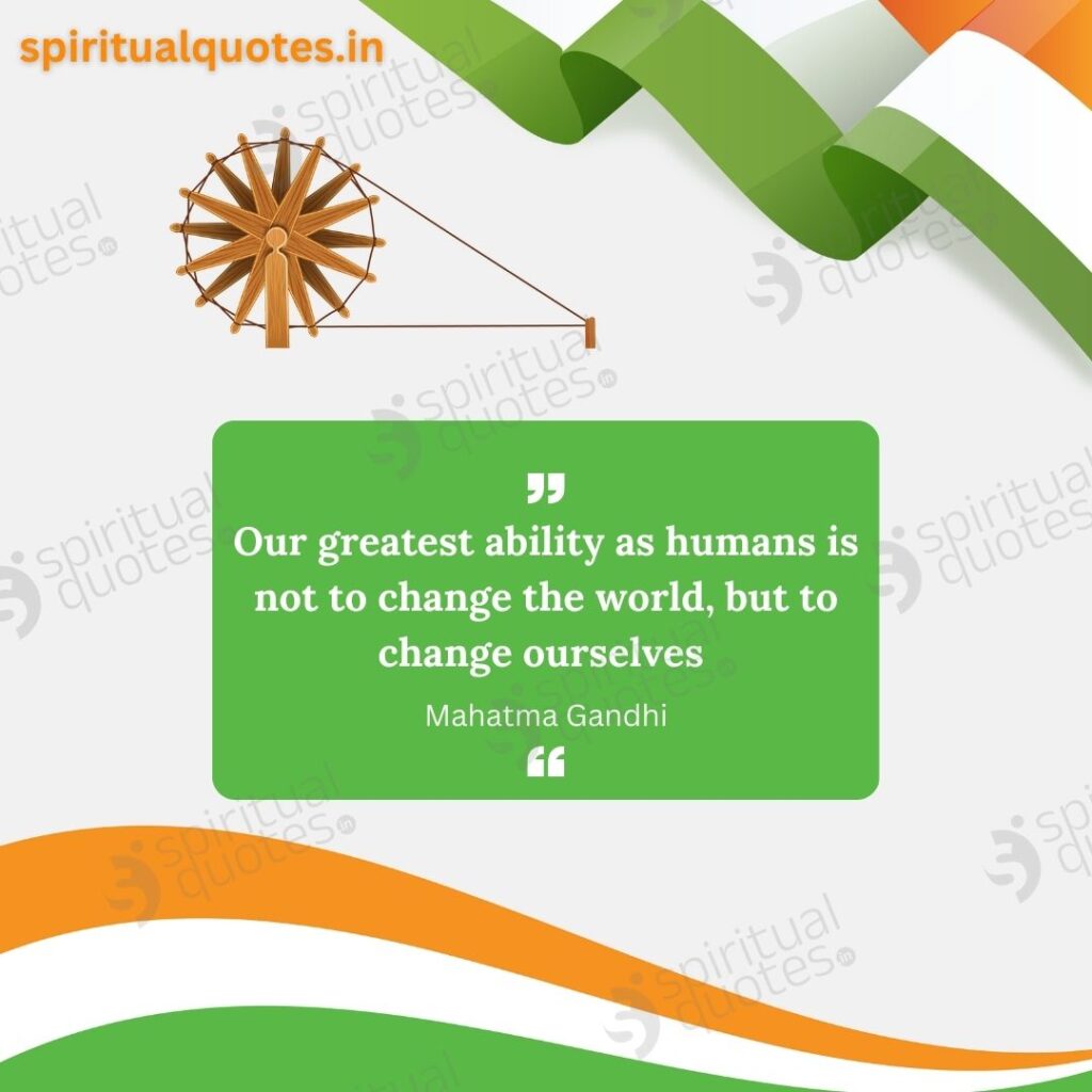 mahatma gandhi quotes on changing the world