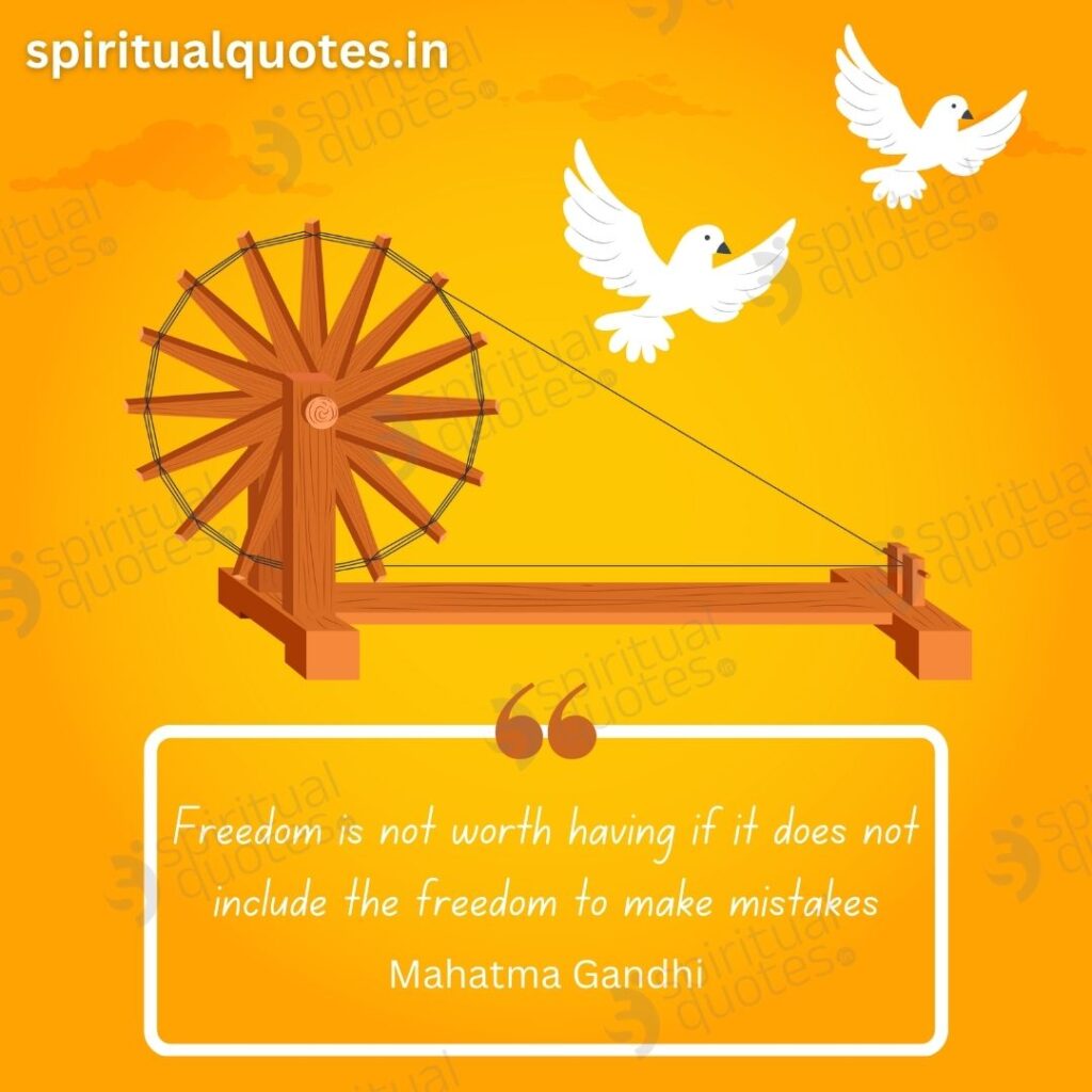 mahatma gandhi quotes on freedom