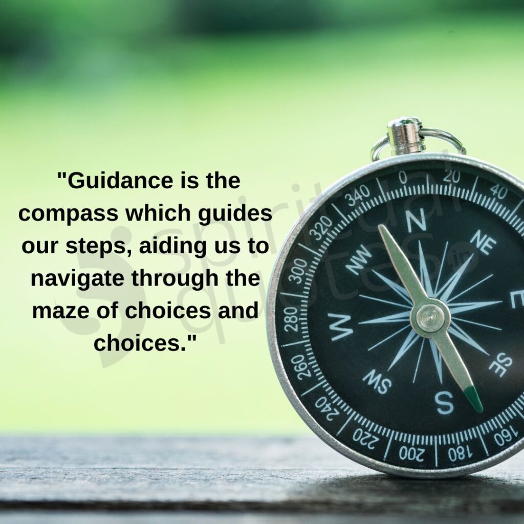 god quote on guidance