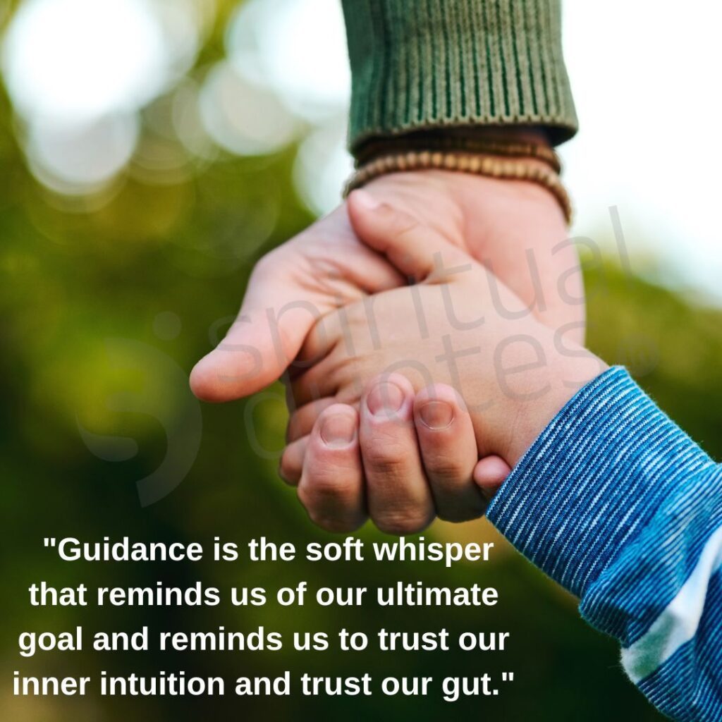god quote on guidance