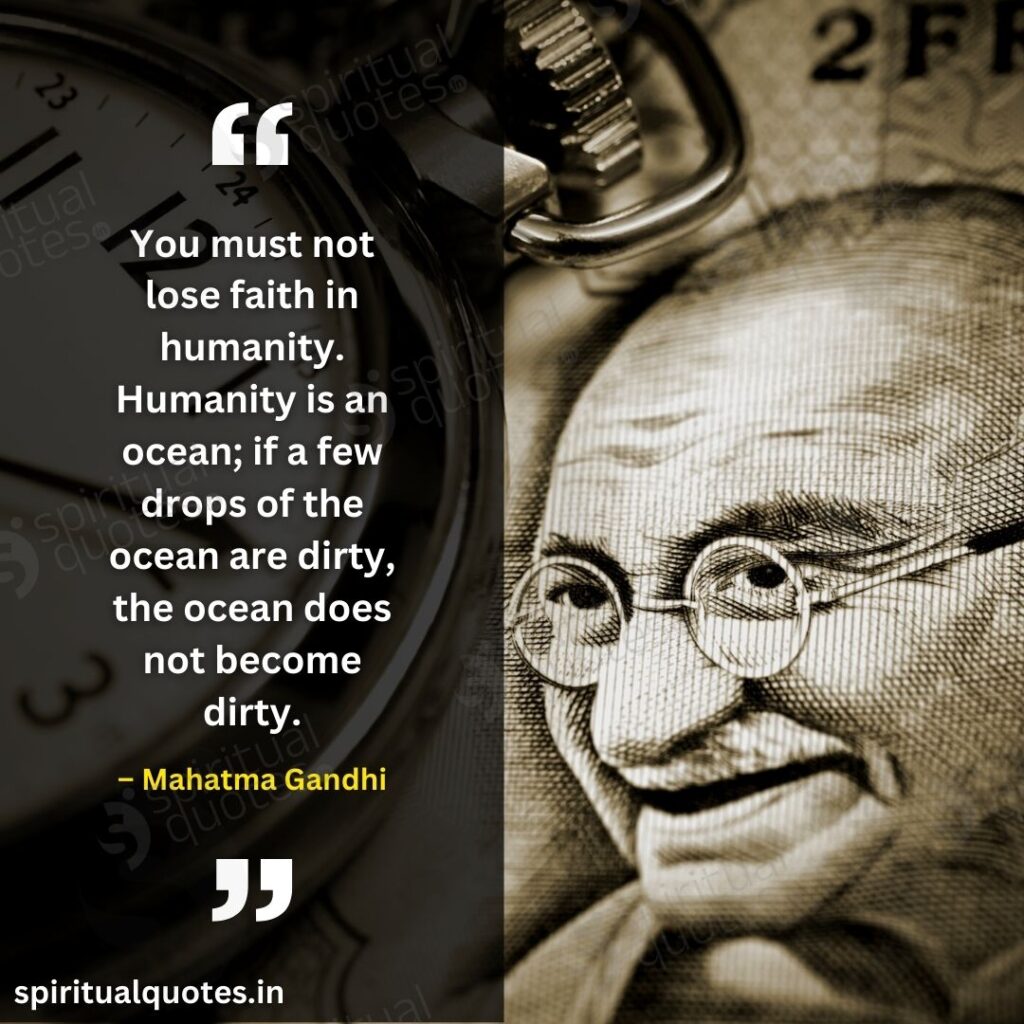 quotes by mahatma gandhi on humanity