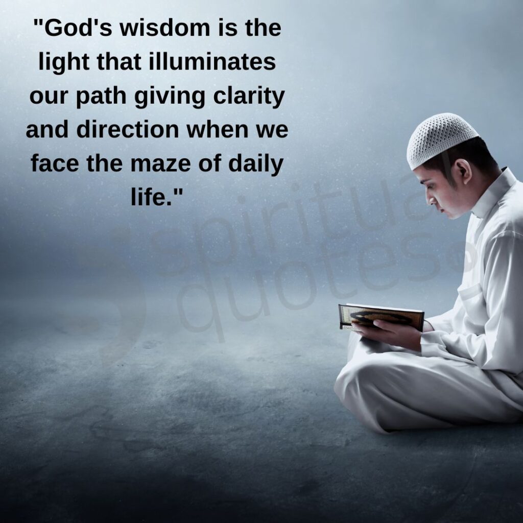 god quote on wisdom