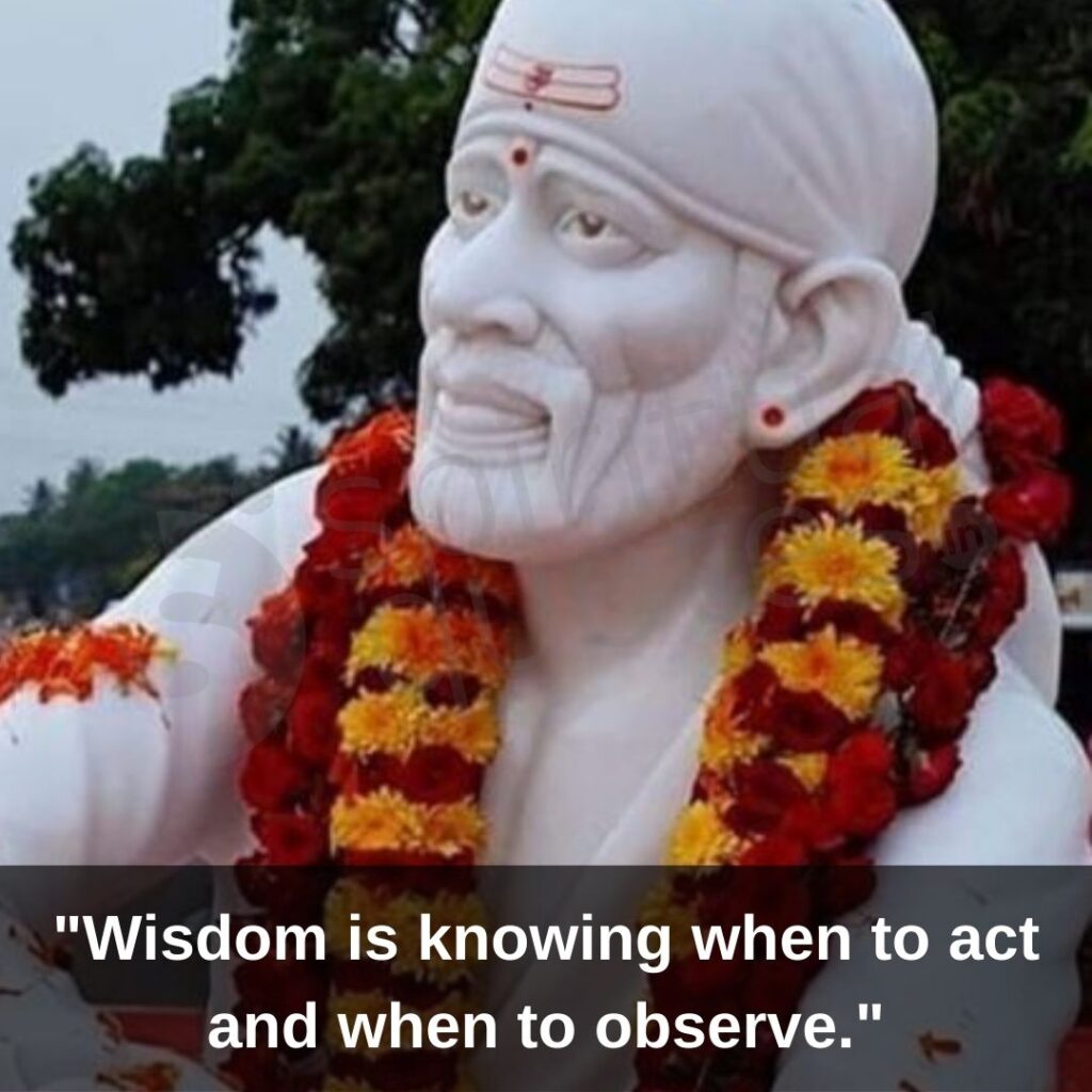 Quotes by sai baba on observation