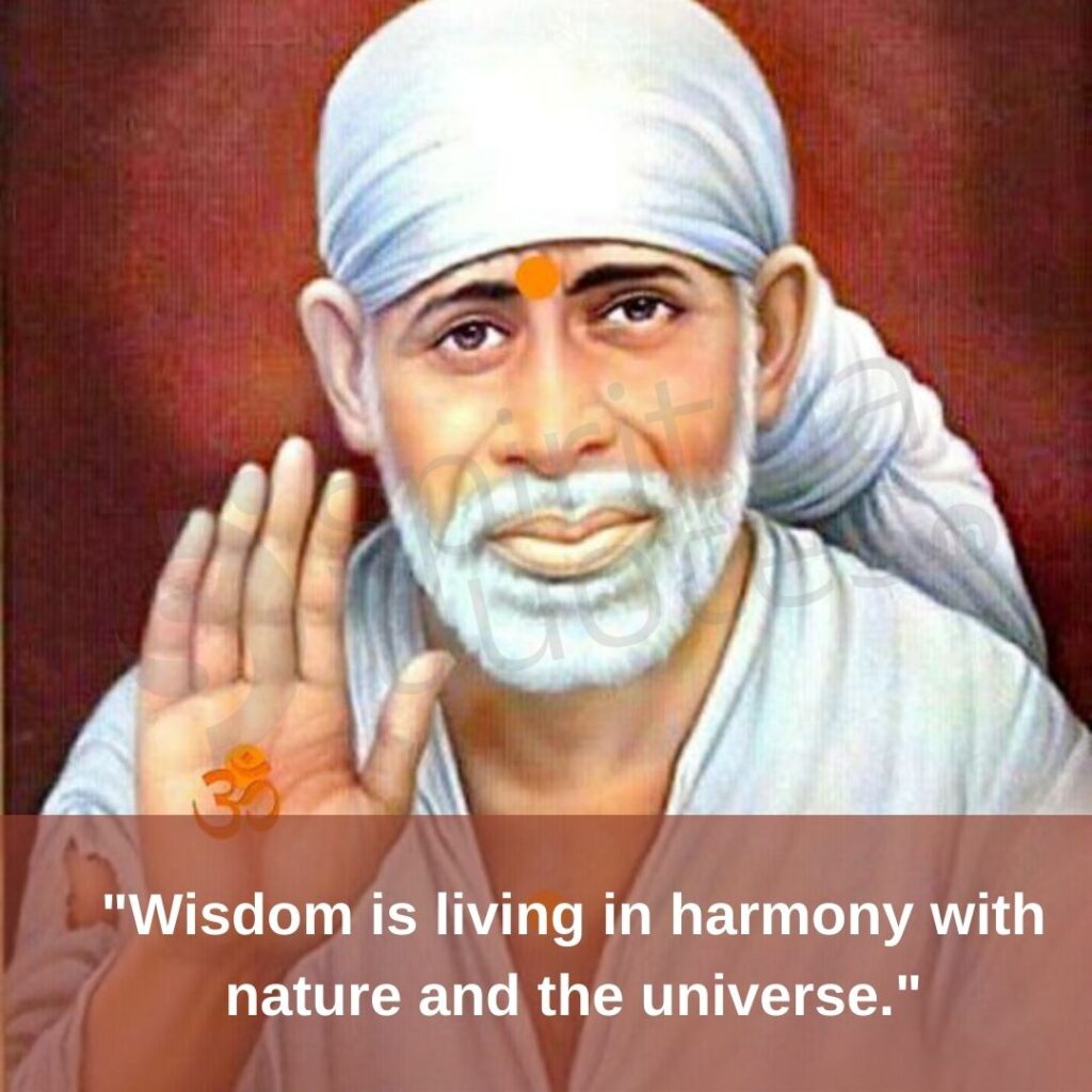 Quotes by sai baba on nature