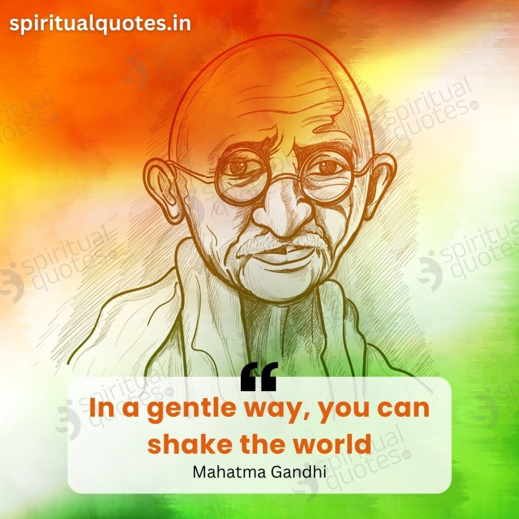 mahatma gandhi quotes on world
