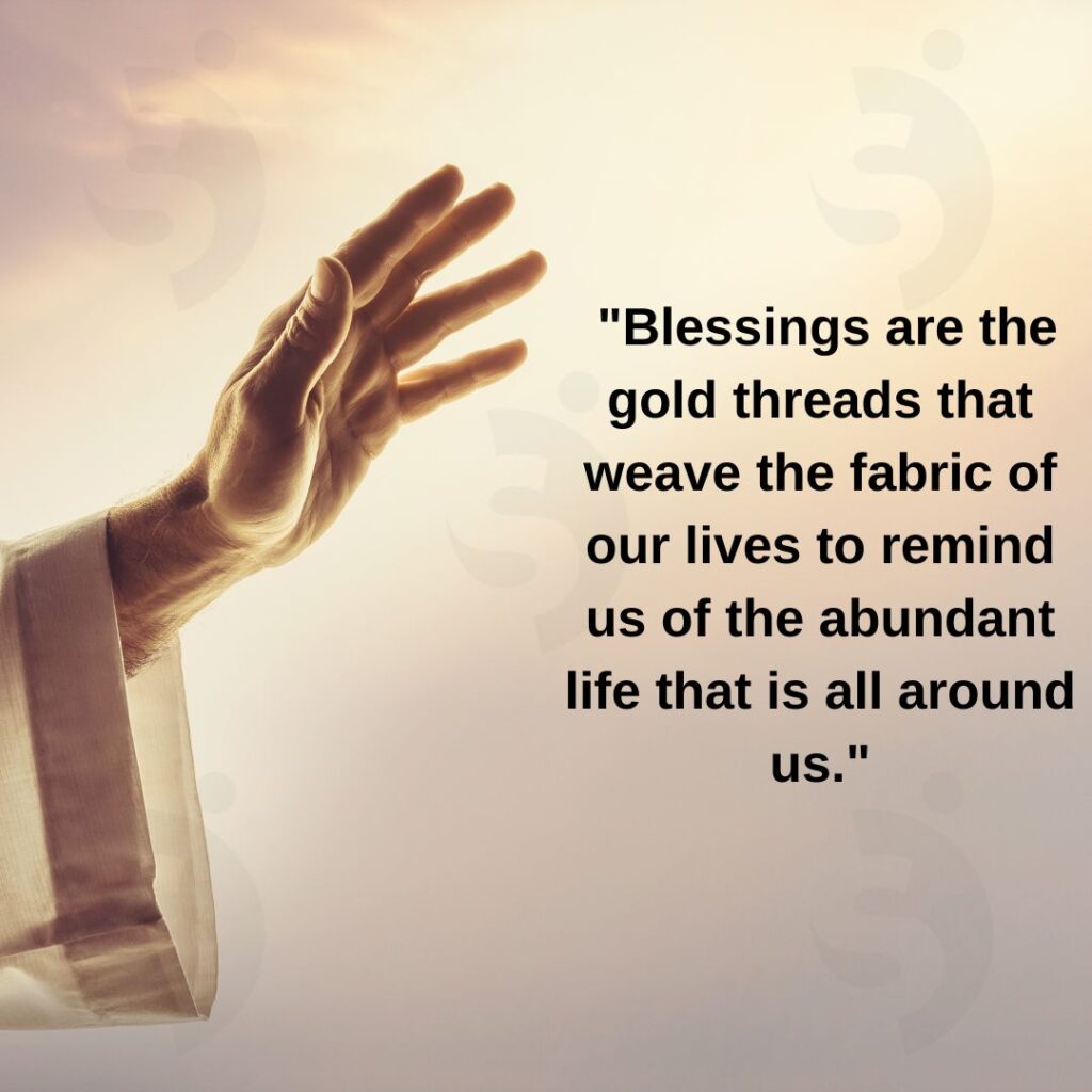 god quote on blessings