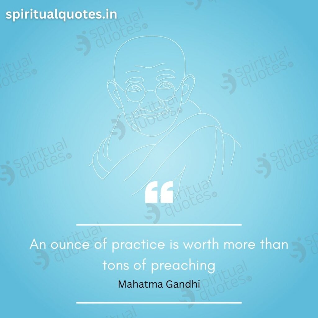 mahatma gandhi quotes on practice