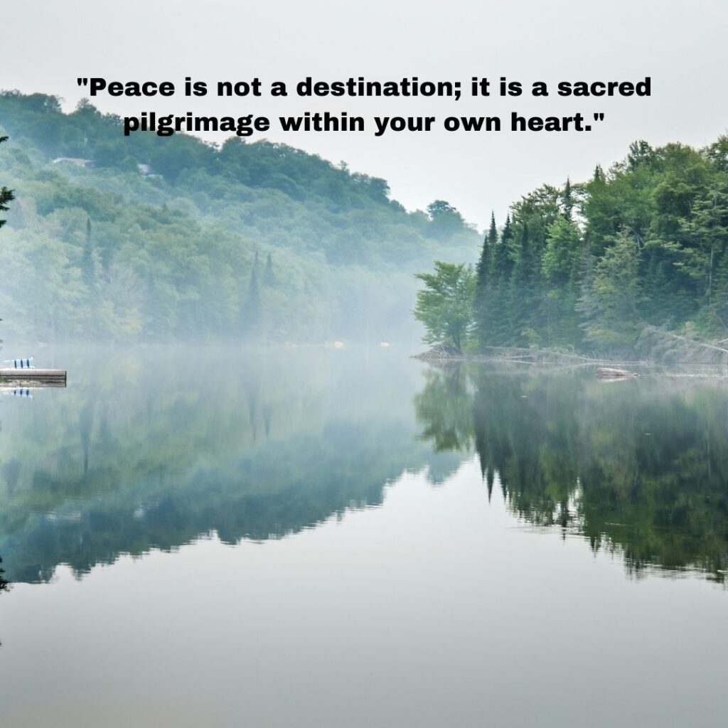 quotes by Swami Sukhabodhananda on peace