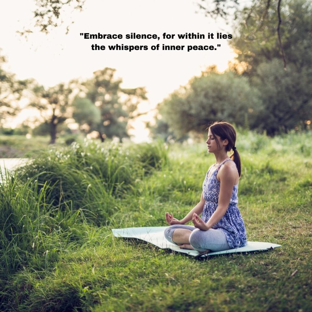 quotes on inner peace as silence