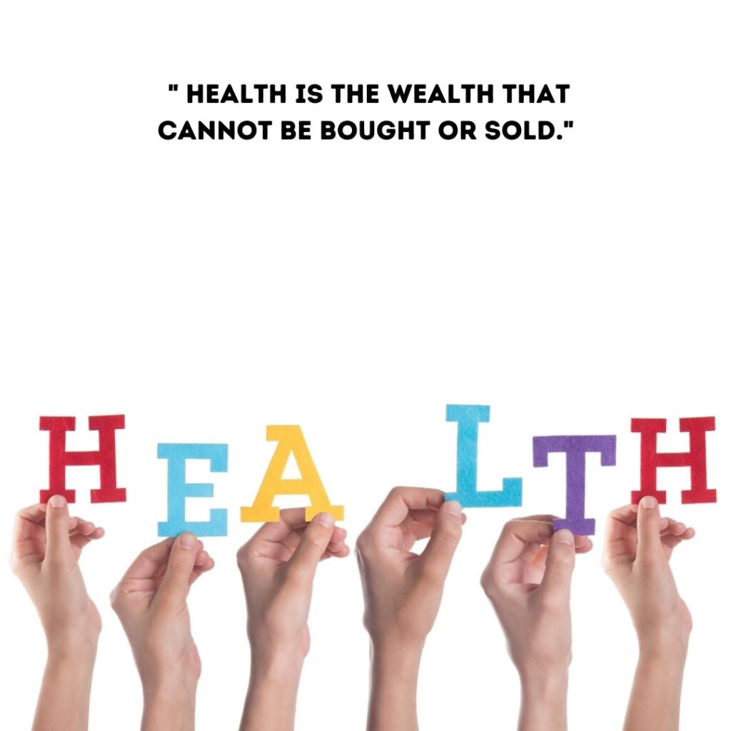 quotes by radha soami on health as sold