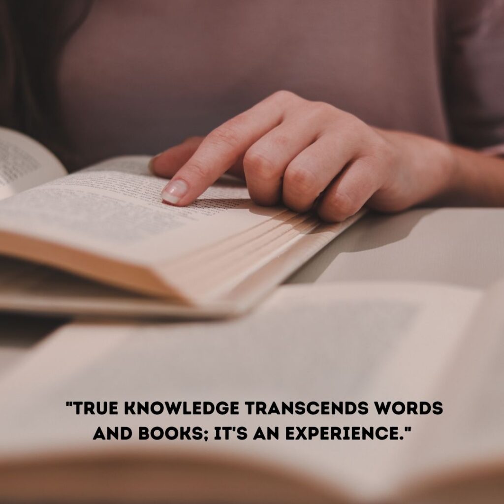 quotes on knowledge as experience