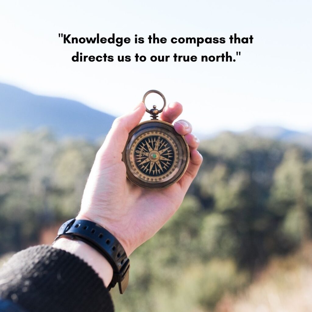 quotes by Mahesh Yogi on knowledge as compass